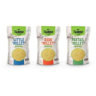 TruMillets Mixed Millet Combo of 3 (Little, Kodo & Foxtail Millet) -Each 500 gm