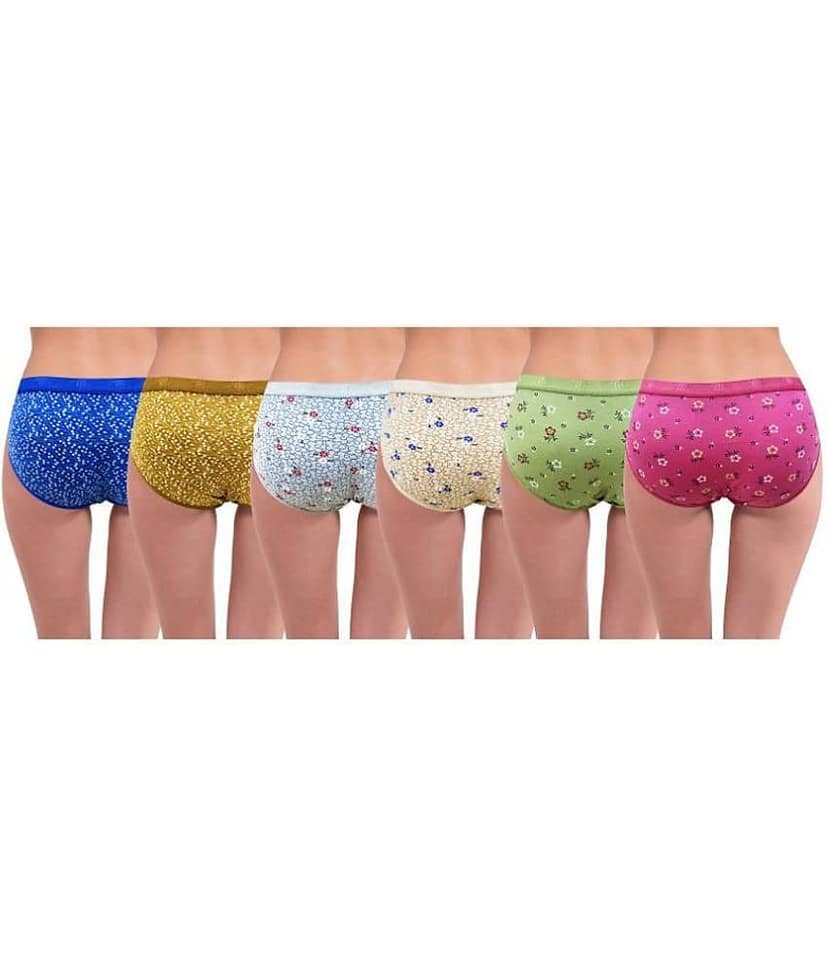 RC. ROYAL CLASS Pack of 6 Cotton Women's Hipsters ( Multi Color ) view 2