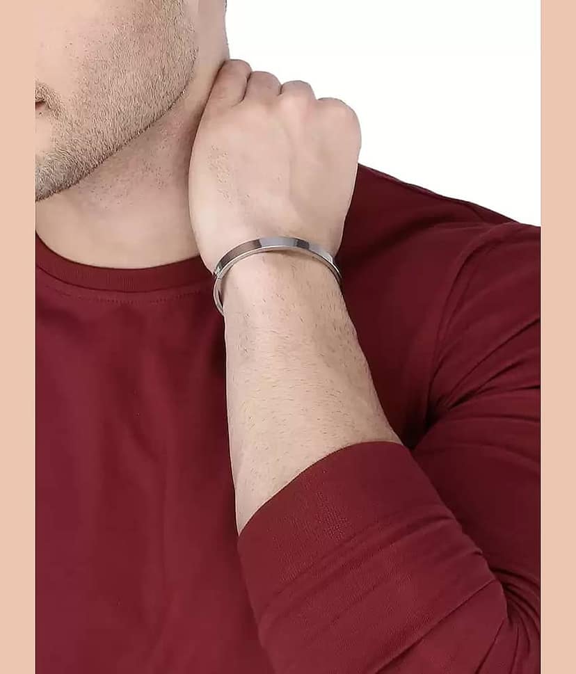HEER COLLECTION - Silver Kada ( Pack of 1 ) view 2