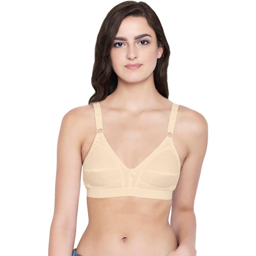 Bodycare 100% Cotton Non Padded Non wired Regular Bra-Pack of 3 view 2