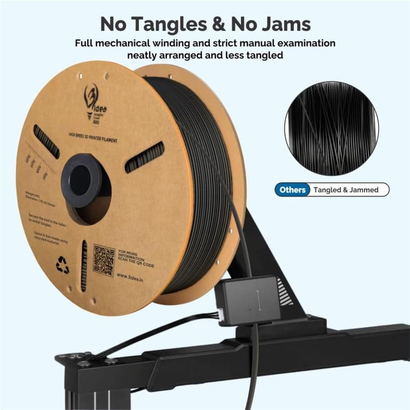 3Idea Hyper ABS+ HS 3D Printer Filament 1.75mm, Blue, Net Weight - 1KG – High Toughness ABS+,High Speed Printing, High Strength, Low Warping, ±0.02mm Precision view 4