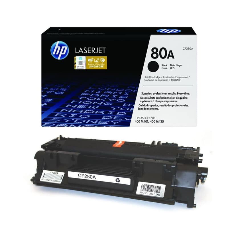 HP 80A Black Original LaserJet Toner Cartridge (CF280A) view 4