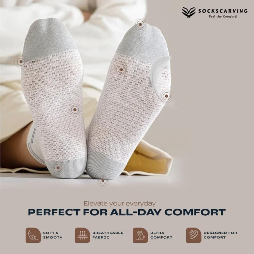 SOCKSCARVING Multicolour Cotton Stretch Edition Socks for Unisex - Pack of 6, Ankle length, Casual, Unisex-Men-Women view 6