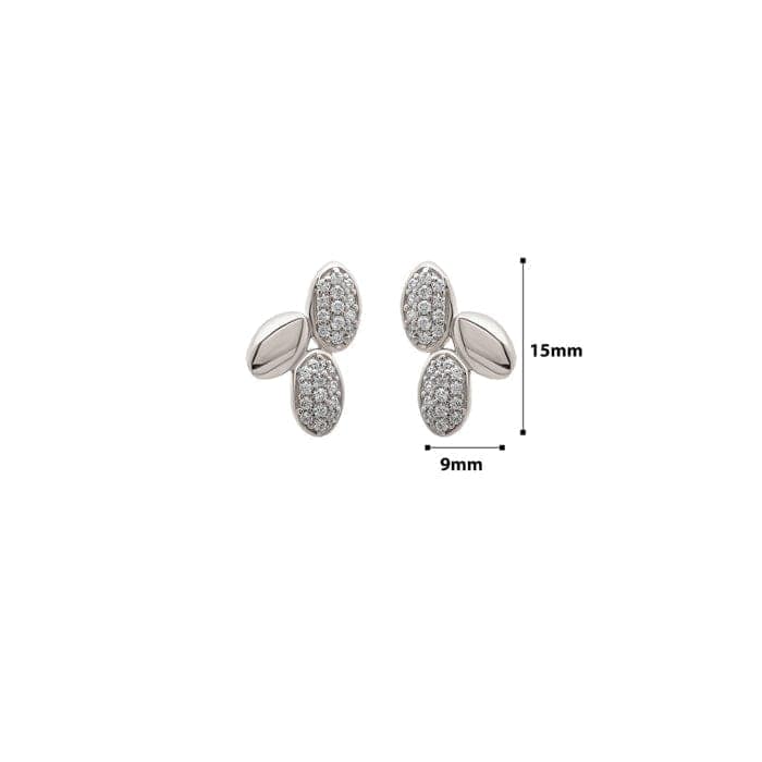 Silver Jasmine Earrings view 4