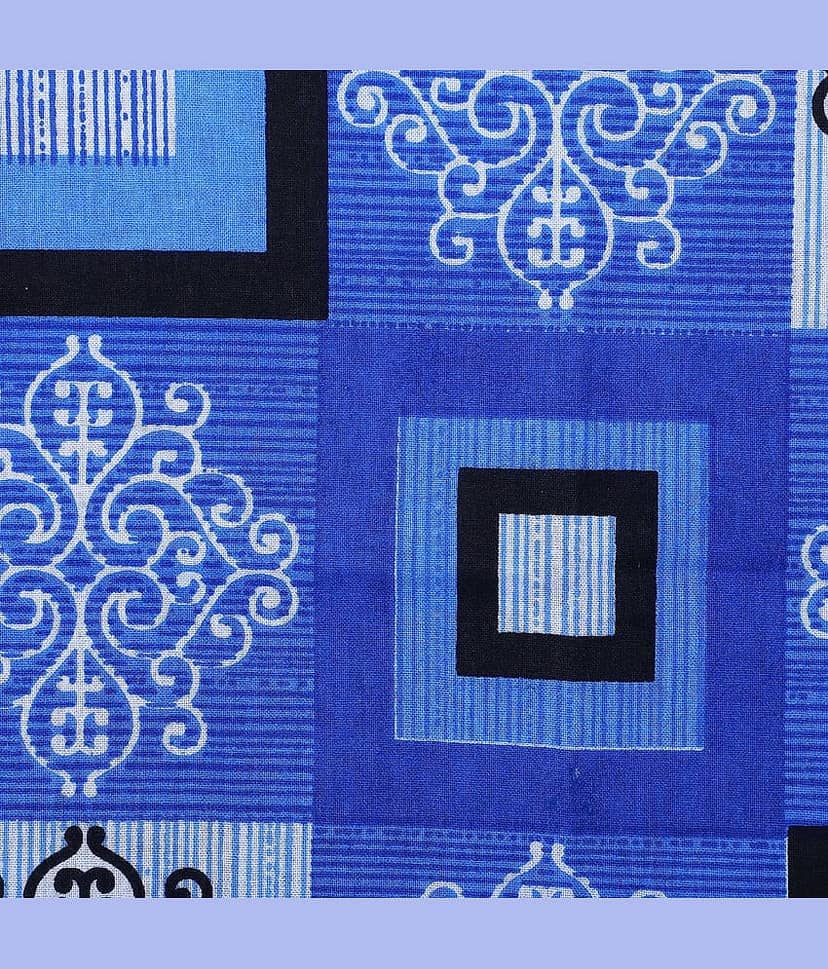 AJ Home Pack of 6 Cotton Blue Pillow Cover (17 X 27 Inch) view 2