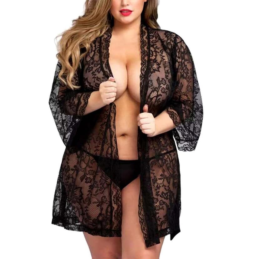 Babydoll dress lingerie Robe women Girls sleepwear short nighty view 8