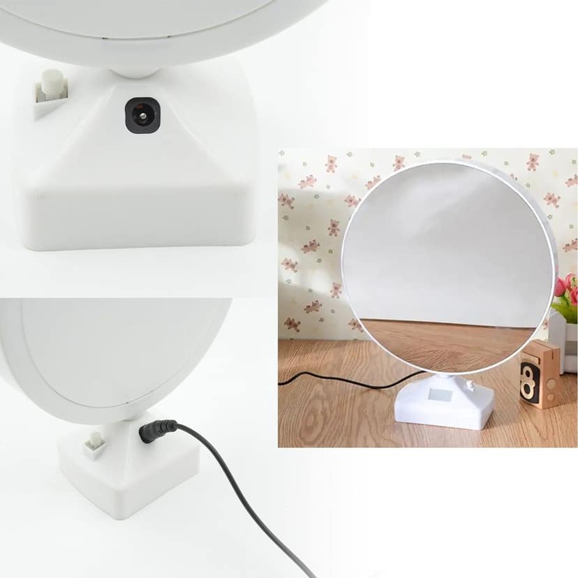 Plastic 2 in 1 Mirror Come Photo Frame with Led Light view 7