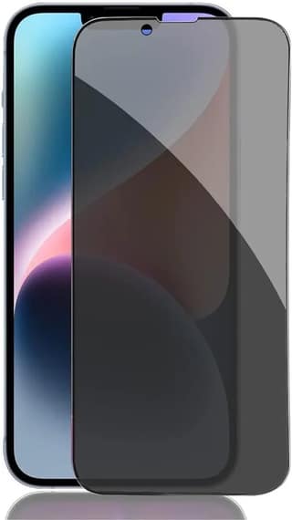 IPhone 14 Plus / iPhone 13 Pro Max Privacy Tempered Glass Screen Protector Compatible (Black) Edge To Edge Full Screen Coverage With Easy Installation Kit