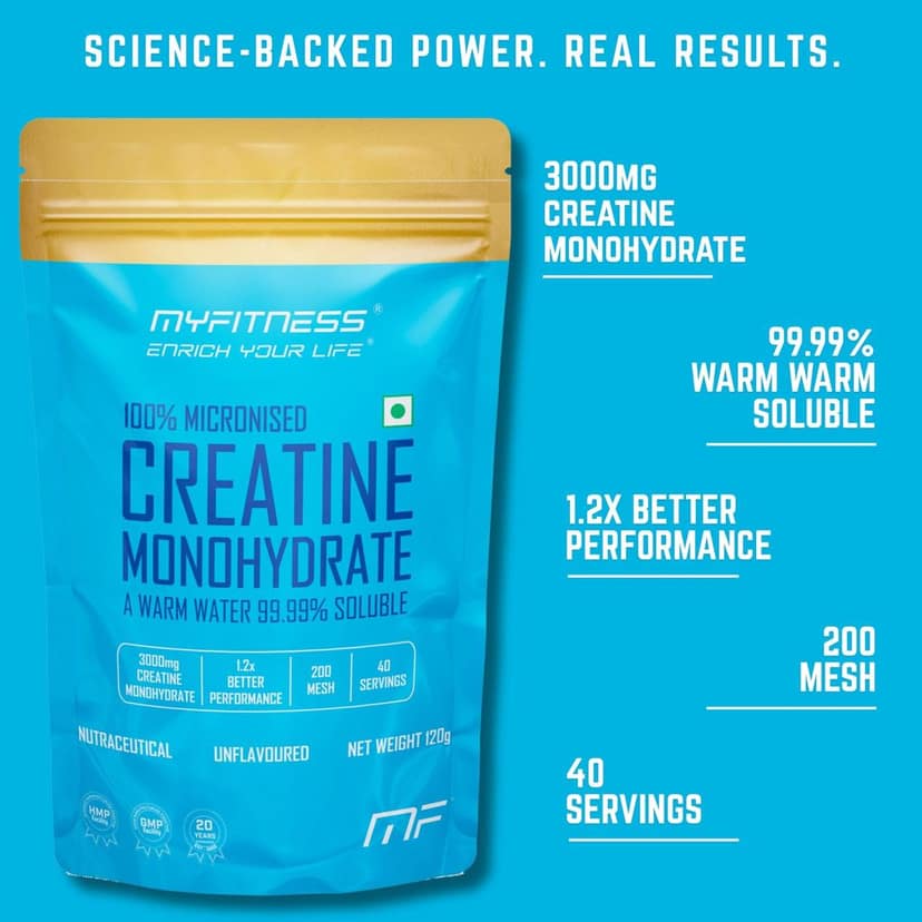 Myfitness Creatine Powder | Pure Micronised Creatine Monohydrate | Pre Workout For Men & Women | Unflavoured Supplement | view 2