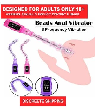 COB ANAL SEX TOY WATERPROOF 6 HIGH SPEED BEADS VIBRATOR- VIBRATING ANAL BEADS- PLEASURE BEADS BUTT PLUG VIBRATOR- ANAL SEX TOY MASSAGER FOR COUPLE - By Crazynyt