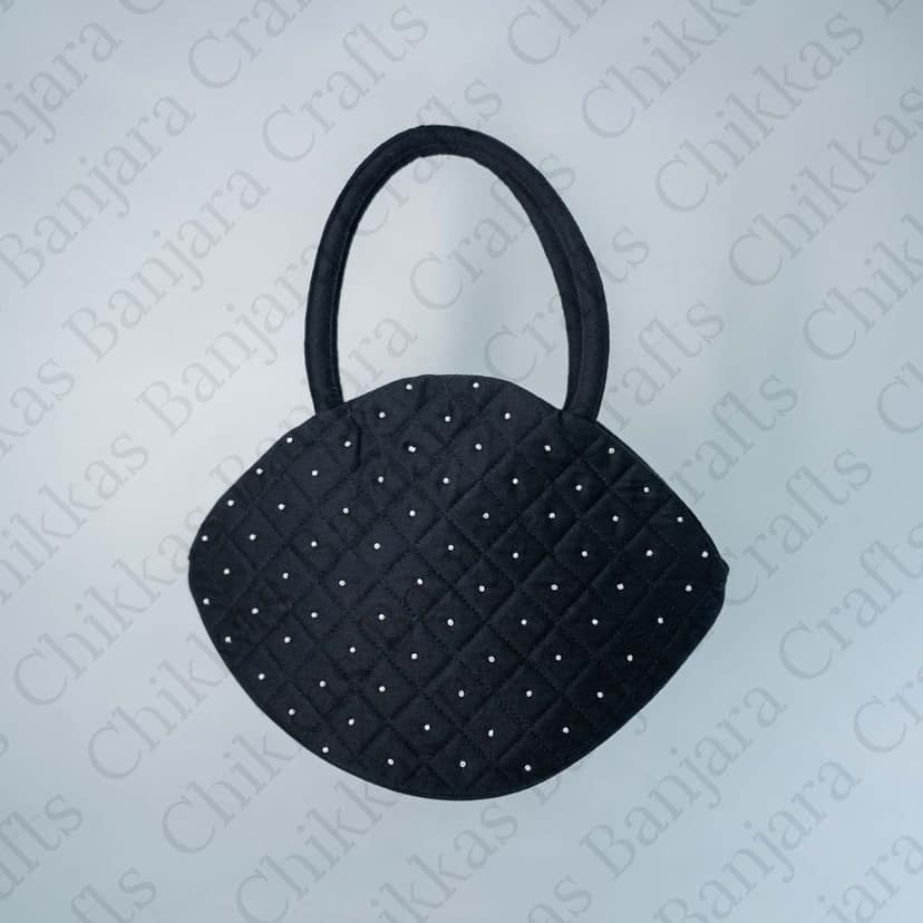 Fish Bag - FB || Chikkas Banjara Crafts™ || Handcrafted Cotton Bag with Real Mirrors and Elegant Thread Work view 2