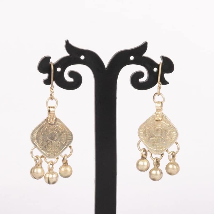 Tribes India 5 paisa Ghungroo Earring Pair