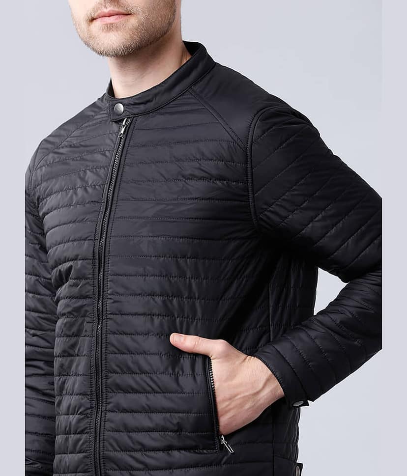 Highlander Polyester Men's Casual Jacket - Black ( Pack of 1 ) view 4