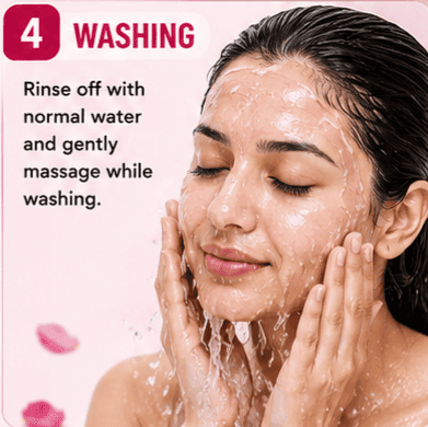 SHUSHRAJ JAIVIK Rose Petals Powder Face Pack | 12+2 Free | 14 Pouches | 1120g view 4