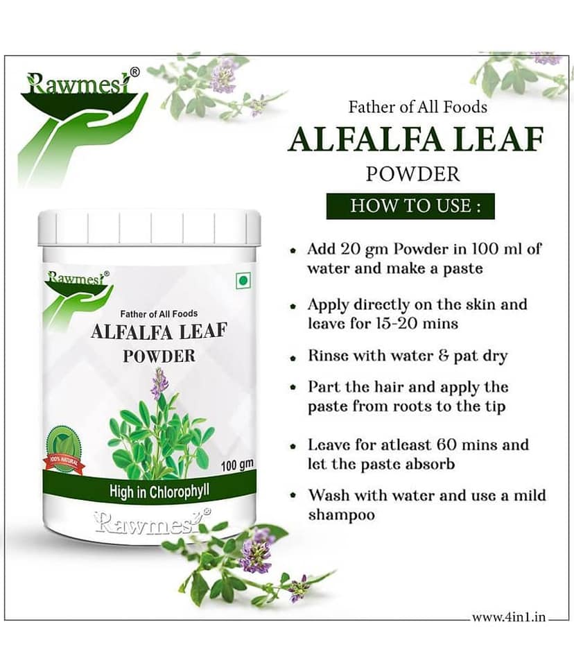 rawmest Alfalfa Leaf Powder 100 gm view 4