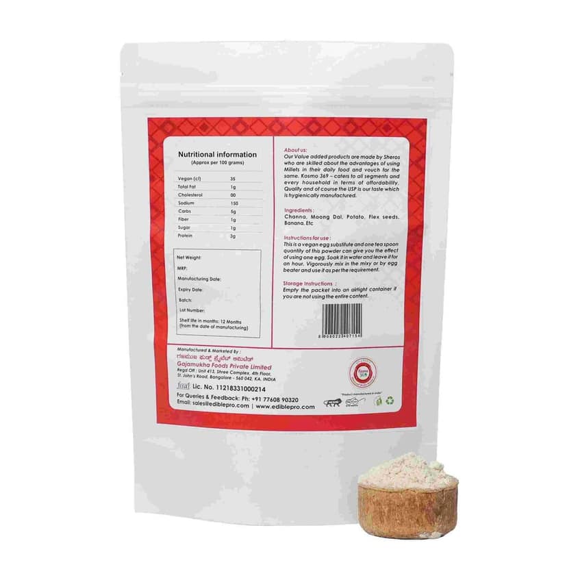 Organic Egg Substitute Vegan 200 Gms view 2