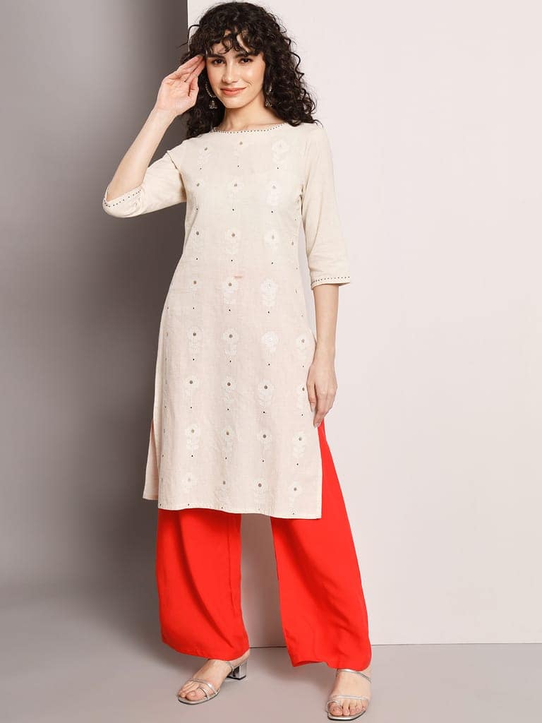Soft Colors Regular Fit Pocket Palazzo (Gajari) view 5