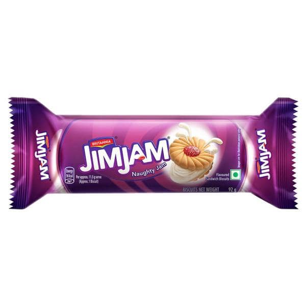 Britannia Treat JIMJAM Biscuits 92 Gms