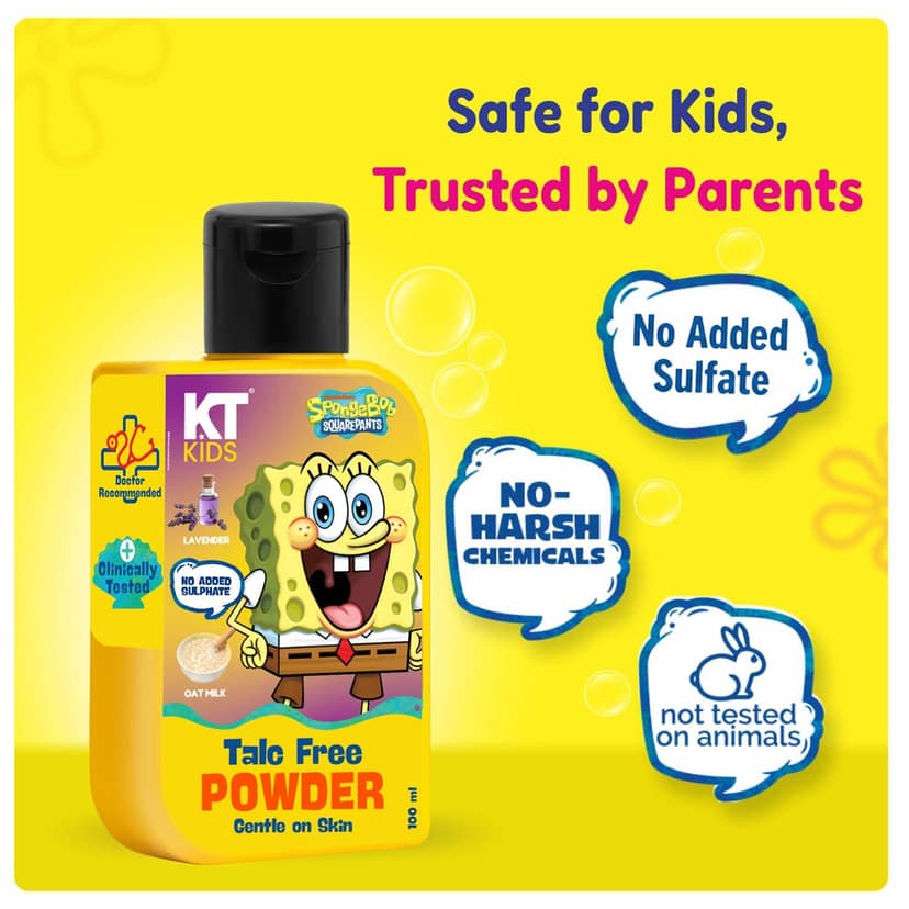 KT Kids Talc-Free Kids Powder – 100ml view 4