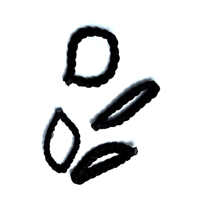 Nawani Handmade Black Dhaga Thread Bracelet For Men Girls And Boys Nazar Bracelets 4 Piece. Size Free view 2