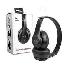 P47 Wireless Bluetooth Portable Sports Headphones with Fm,Memory Card Support Bluetooth, Wired Headset