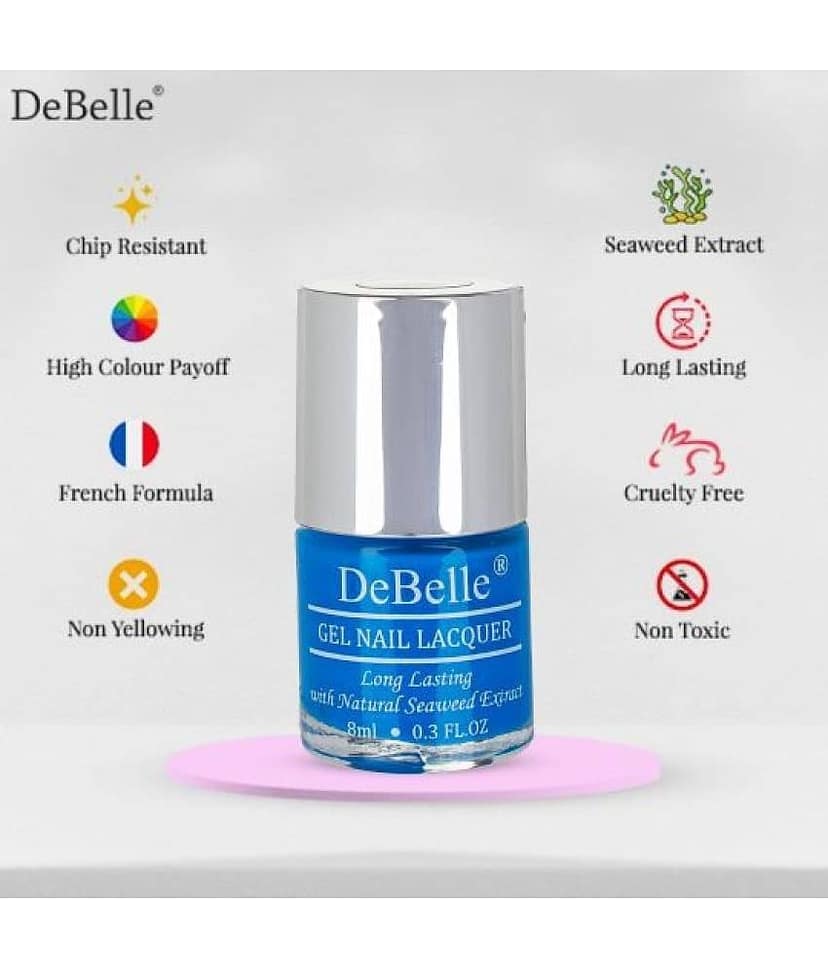 DeBelle La Azure Glossy Nail Polish 8 ( Pack of 1 ) view 2