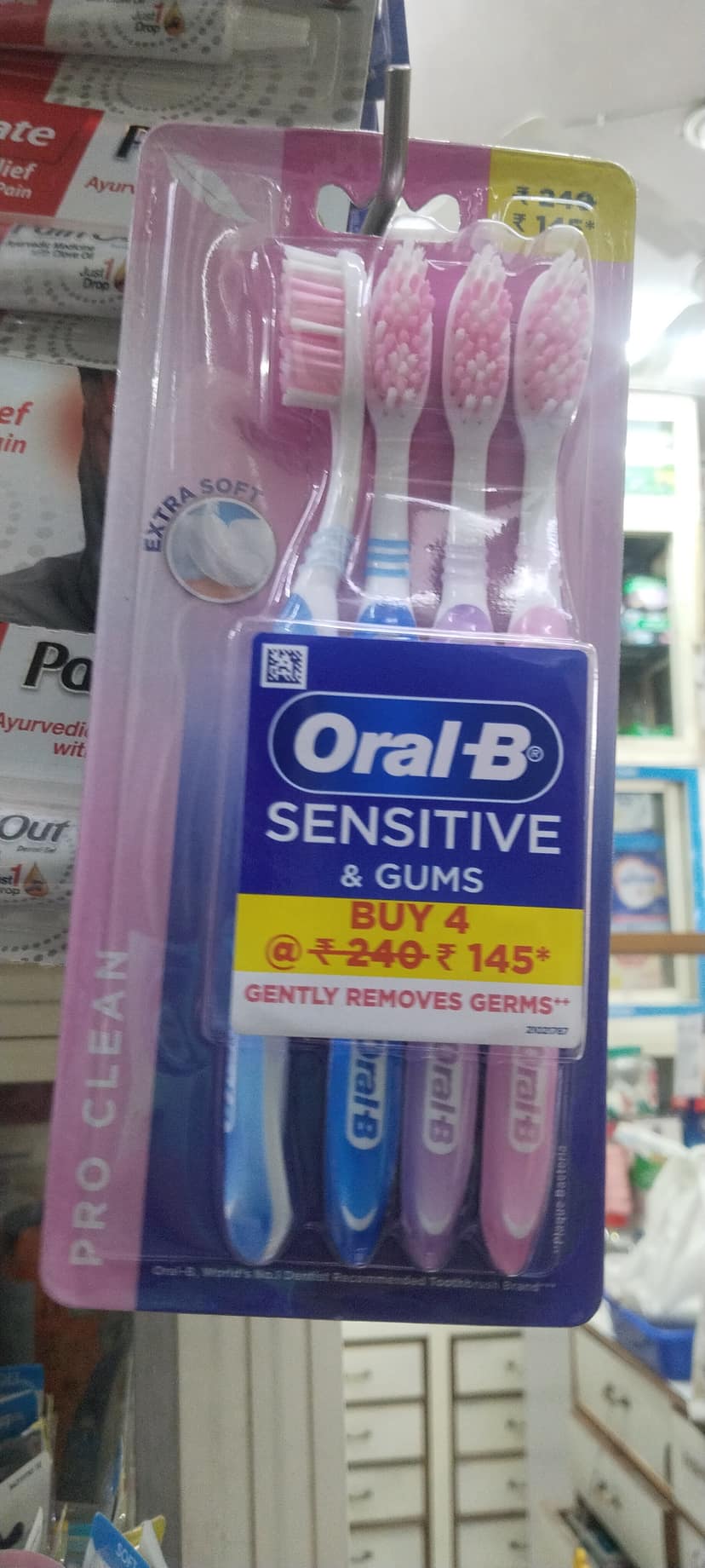 Oral b sensitive toothbrush
