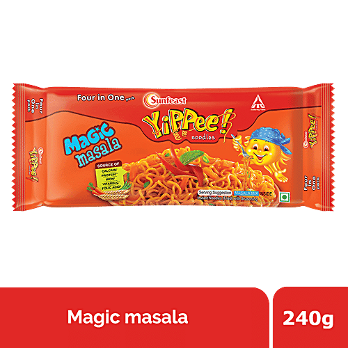 Sunfeast YiPPee! Magic Masala Instant Noodles, 240 g Pouch