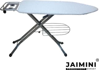 Jaimini by Jaimini Large Foldable Superior Iron Stand with an Aluminium Surface and Press Holder- Ironing Board