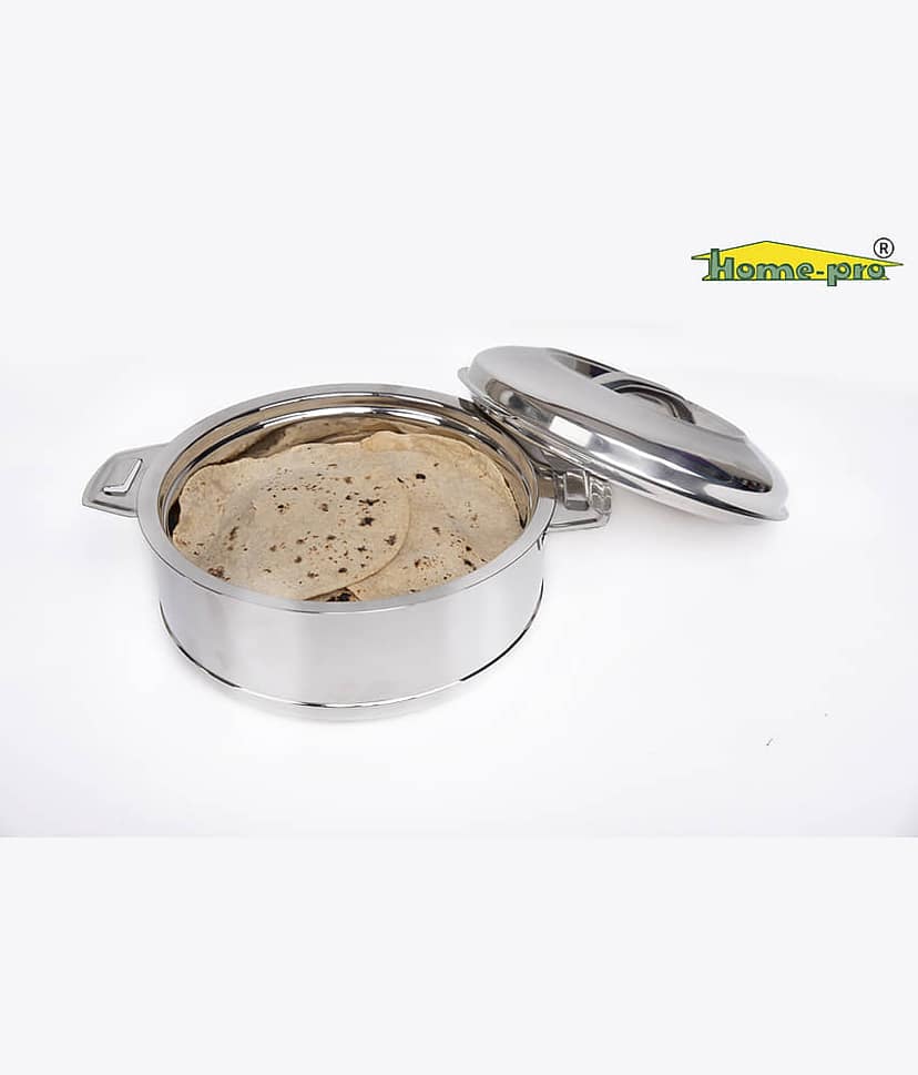 HomePro - High grade Stainless Steel Classy Sonata Casserole & Serving bowl 3500ml | Hotpot | Double wall insulated | hot and cold | Keeps food fresh | Food safe view 2
