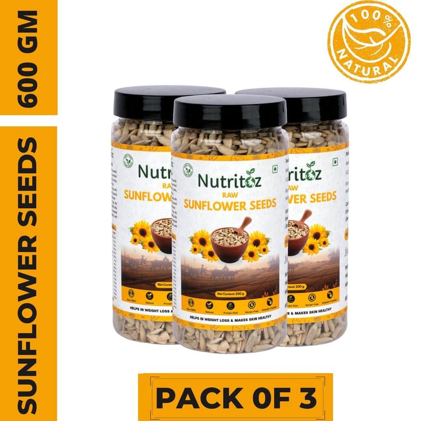 Nutritoz Raw Sunflower Seeds for Eating, Rich in Proteins, Fiber, Calcium, Magnesium and Zinc with many other Health Benefits view 5