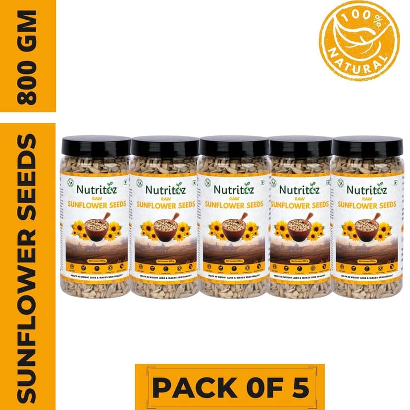 Nutritoz Raw Sunflower Seeds for Eating, Rich in Proteins, Fiber, Calcium, Magnesium and Zinc with many other Health Benefits view 7