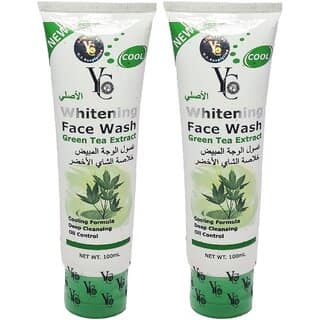 YC Whitening Green Tea Extract Face Wash - 100ml (Pack Of 2)