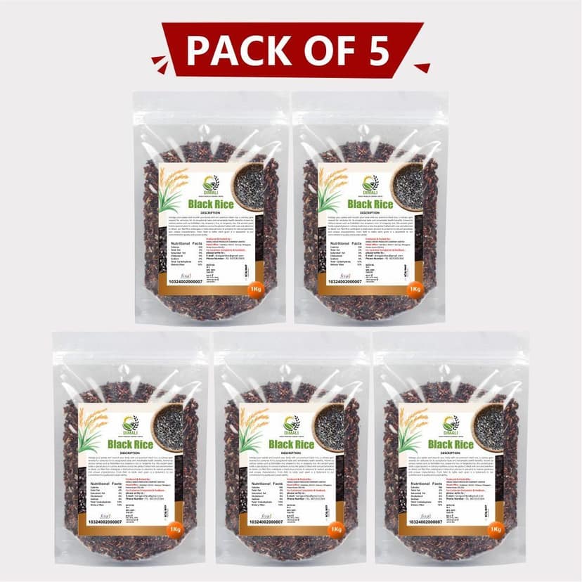 Black Rice (Pack of 5) view 3