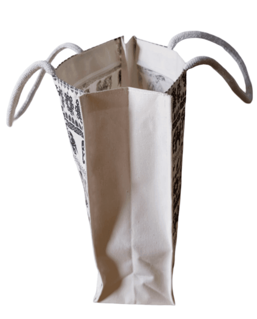 Elephant Print Canvas Tote Bag - Stylish & Durable view 3