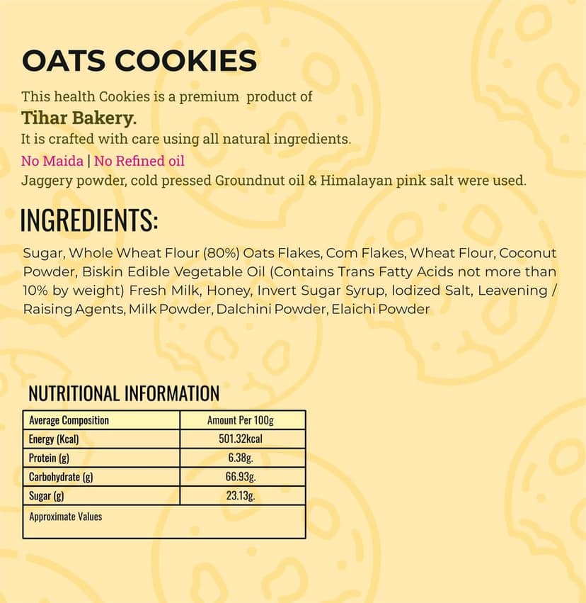 Oats Cookies view 3