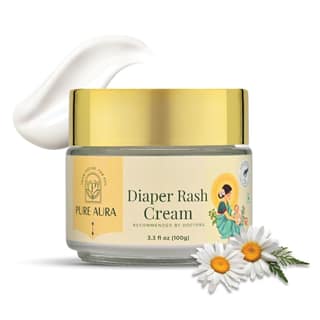 Pure Aura Baby Diaper Rash Cream 100gm | Ayurvedic Healing for Sensitive Skin | Natural & Chemical-Free | Safe for Newborns | Soothes & Protects Baby�s Skin | Doctors Recommended | Made in India