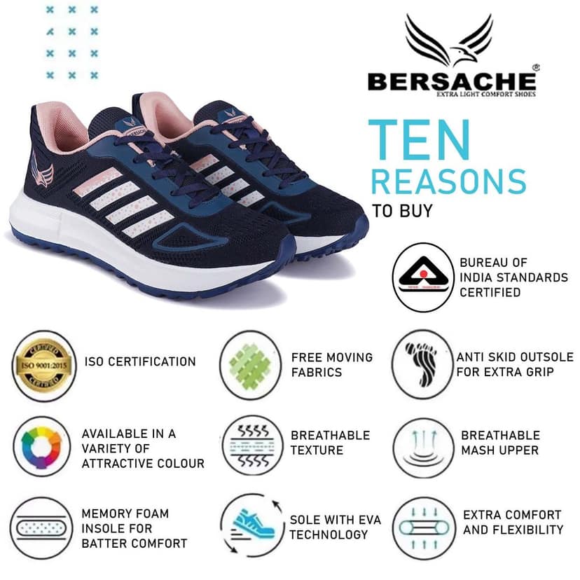 Bersache Premium Sports ,walking,Gym,cricket, Trending Running Shoes For Women's view 7