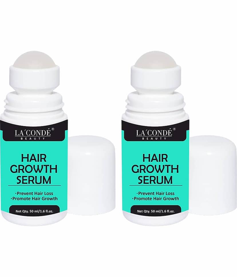 La'Conde Roll on Hair Growth Hair Serum 50 mL Pack of 2