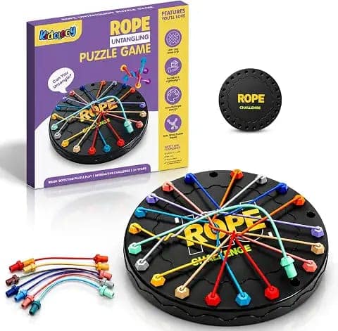Kidology Rope Untangling Puzzle Game for Kids 5+ Years|Brain Teaser String Puzzle|Logic & Strategy Game for Kids|Educational Toy Gift for Boys & Girls view 2