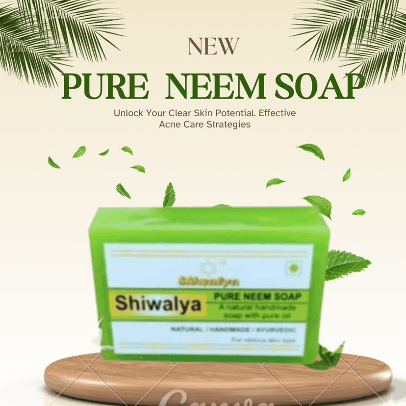 SHIWALYA Natural Neem Handmade Soap | Handmade Bathing Soap | Herbal Soap Soft & Radiant Skin | Suitable for All Skin Types (Pack of 4 ) view 4