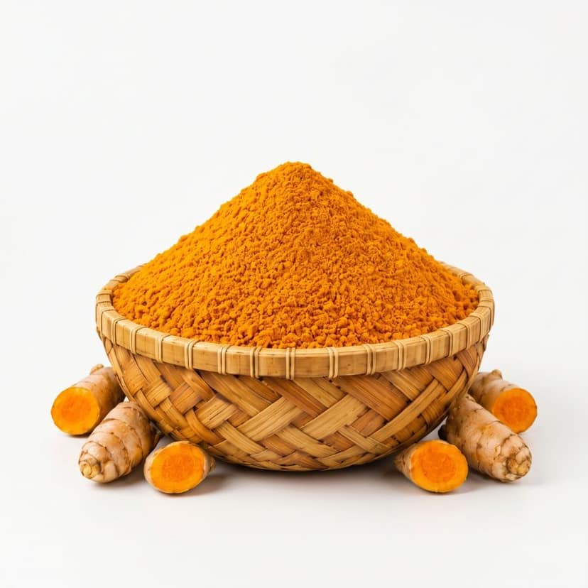 HUNBAIT SPICES LAKADONG TURMERIC - 50 gm - One pouch of turmeric powder view 2