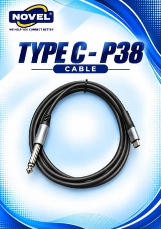NOVEL TYPE "C" - P38 METAL CABLE 1.5 METER