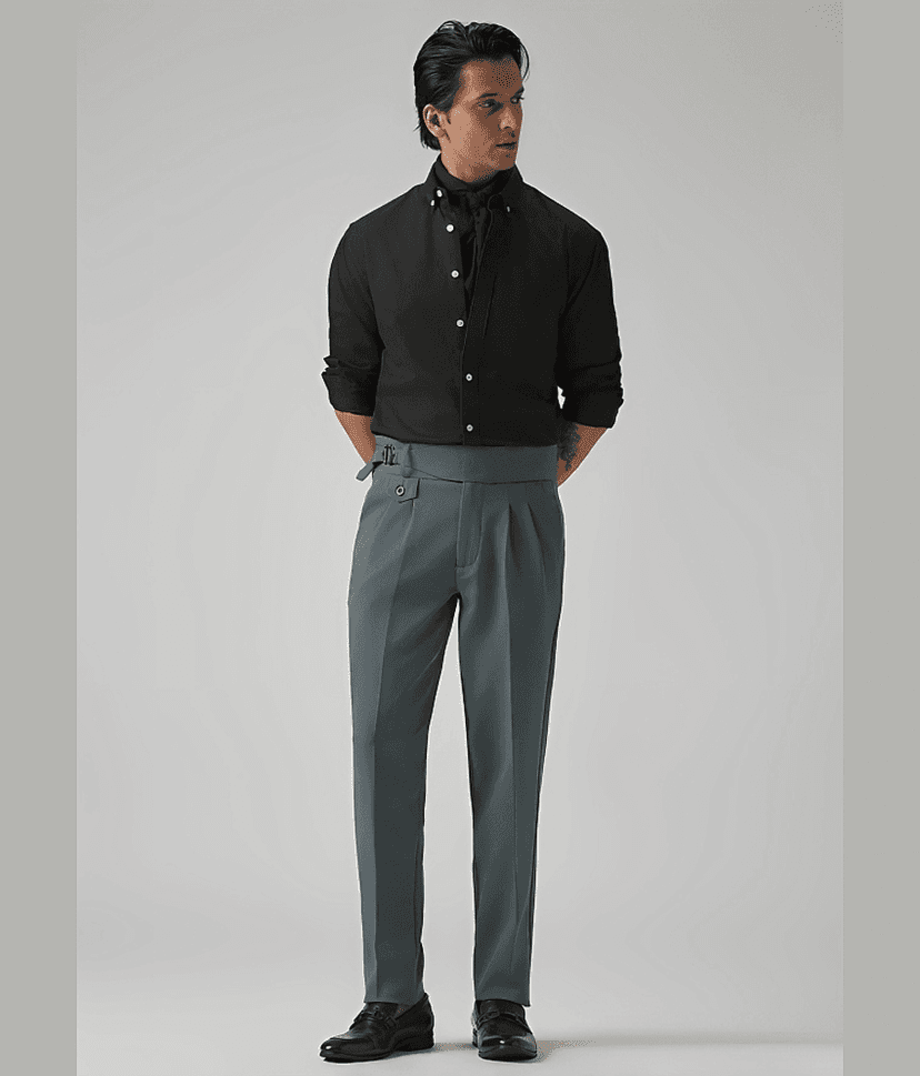 ARBIA FUNKI Regular Men's Gurkha Pant - Blue ( Pack of 1 ) view 2