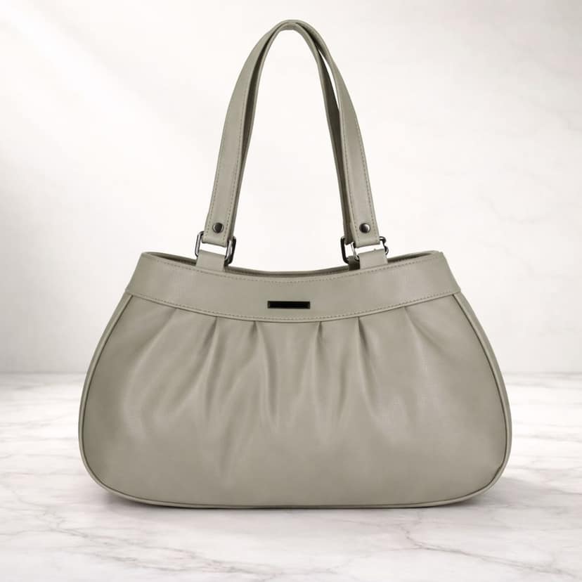 Elegant Women’s Pleated Handbag with Dual Shoulder Straps | Daily Use Stylish Purse view 2