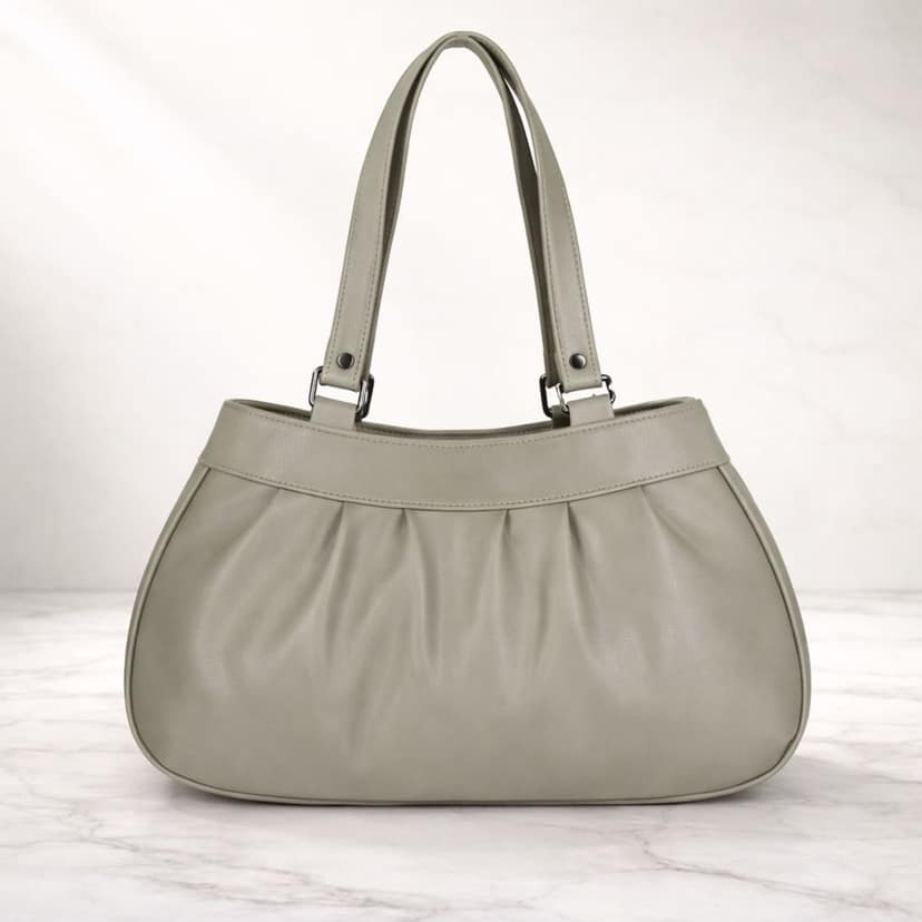 Elegant Women’s Pleated Handbag with Dual Shoulder Straps | Daily Use Stylish Purse view 4