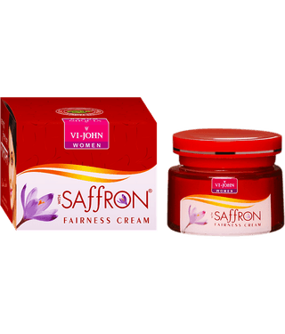 VI-JOHN Saffron Advance Skin Fairness & Brightening Enriched With Vitamin E 50g Pack of 5