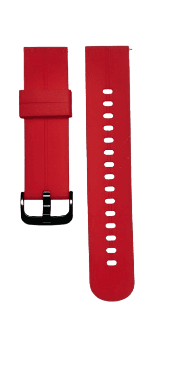 22mm Soft Silicone Watch Strap Compatible with Samsung, Realme, OnePlus, Boat Flash & Noise Colorfit Pulse Grand Smartwatch – Adjustable Replacement Band