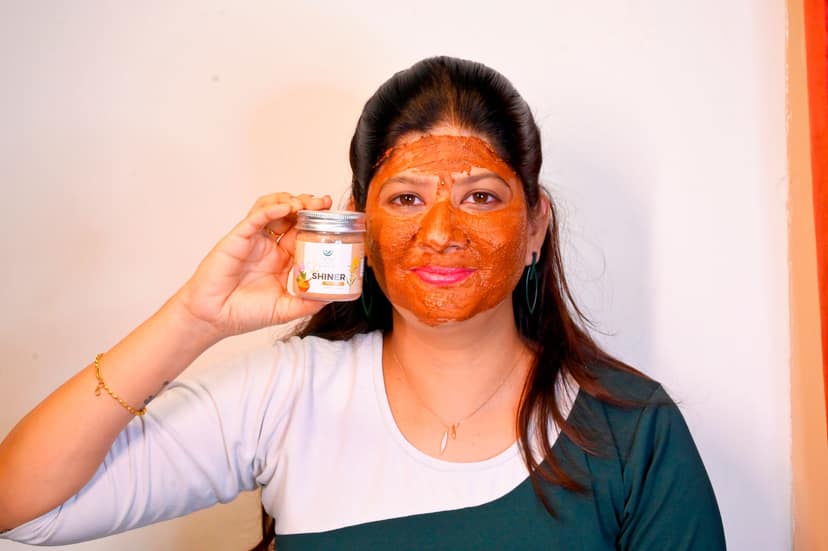 Tanvi Naturals Skin Shiner Face Pack - 100% Natural and Handmade with Ayurvedic Herbs view 3