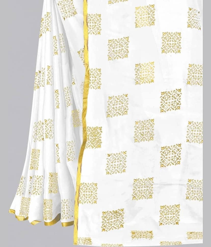 Rhey Chiffon Embellished Saree With Unstitched Blouse Piece ( Pink ) view 2